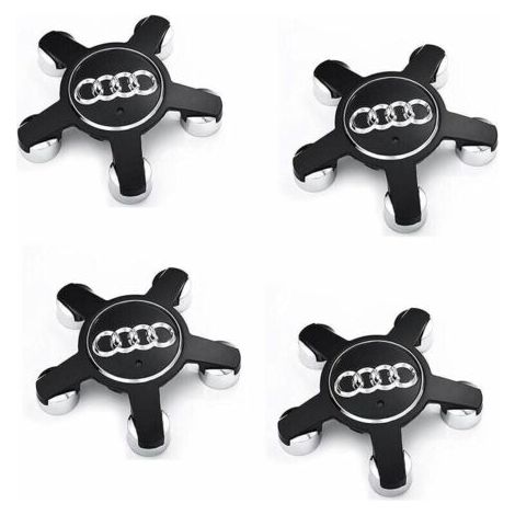 Vurahome - Jeu De 4 Caches-moyeux Pour Audi – Emblèmes De 135 Mm En Abs – Installation Rapide Et Simple – Protection Des Moyeux De Roues - 4f0601165