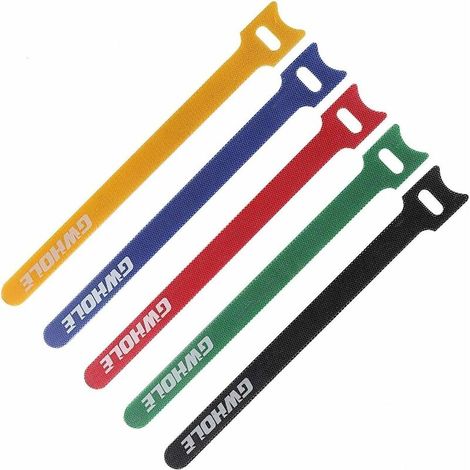 Green Mobility – Packung Mit 60 Selbstklebenden Kabelbindern, Verstellbar Und Wiederverwendbar – 1,2 Cm X 18 Cm