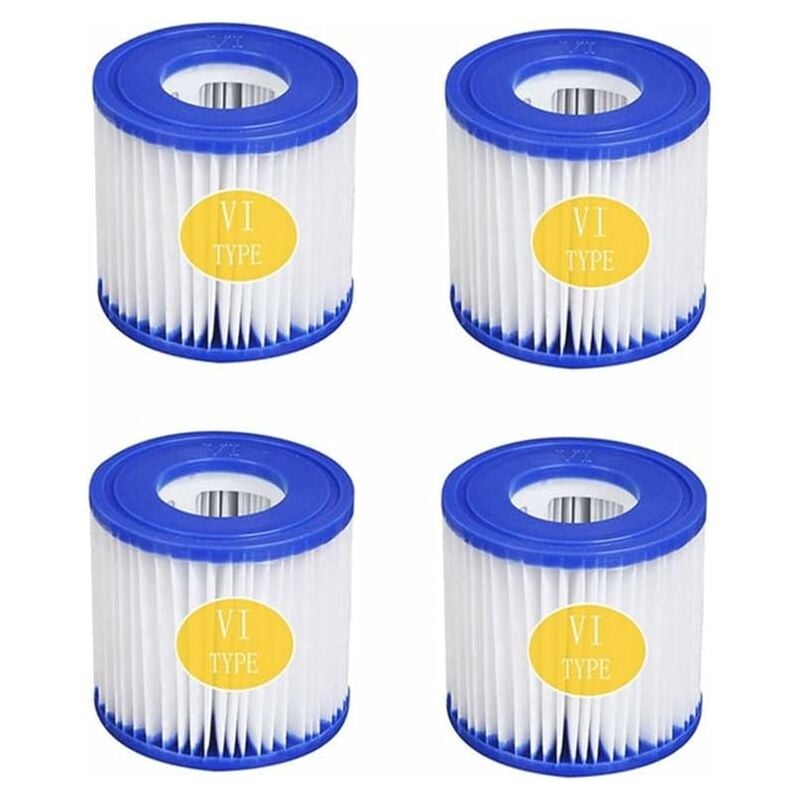 4er-pack Poolfilterkartuschen, Vi-filter Für Schwimmbad, Whirlpool, Miami, Vegas, Monaco, Palm Springs, Größe 6-58323