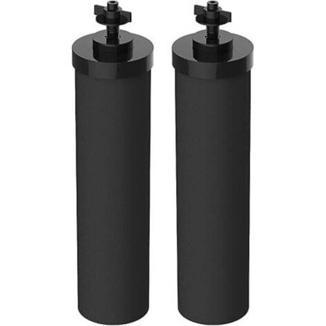 Green Mobility - 7-zoll-aktivkohlefilter (2er-pack), Ersatz Für Wasserfilter, Schwarzer Aktivkohlefilter, Kompatibel Mit Den Meisten Schwerkraftfiltern (5,08 Cm Pro Packung)