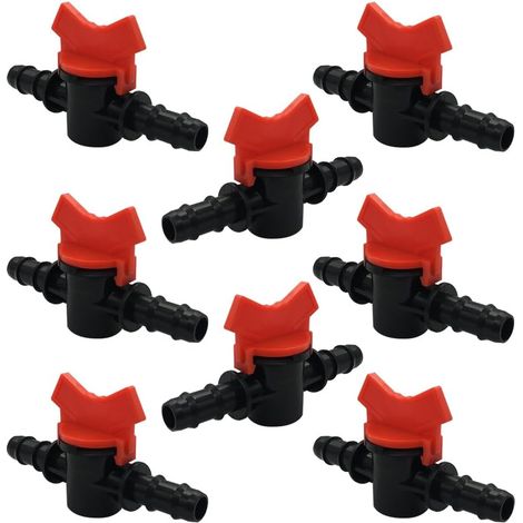 1/2"-tropfventil Mit Schalter Und Schlauchanschluss, Geeignet Für Sprinklerbewässerung (8er-packung)