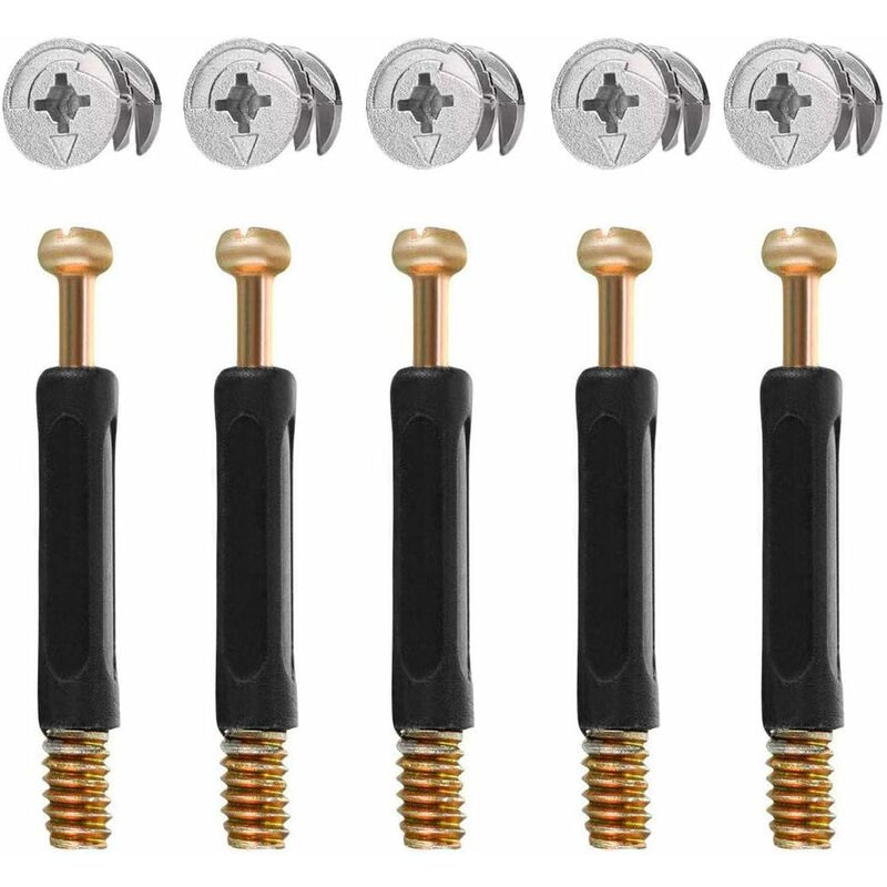 50pcs Conector De Móveis Peças De Conexão De Móveis E Roda Excêntrica Junta De Liga De Zinco Encaixe 16mm