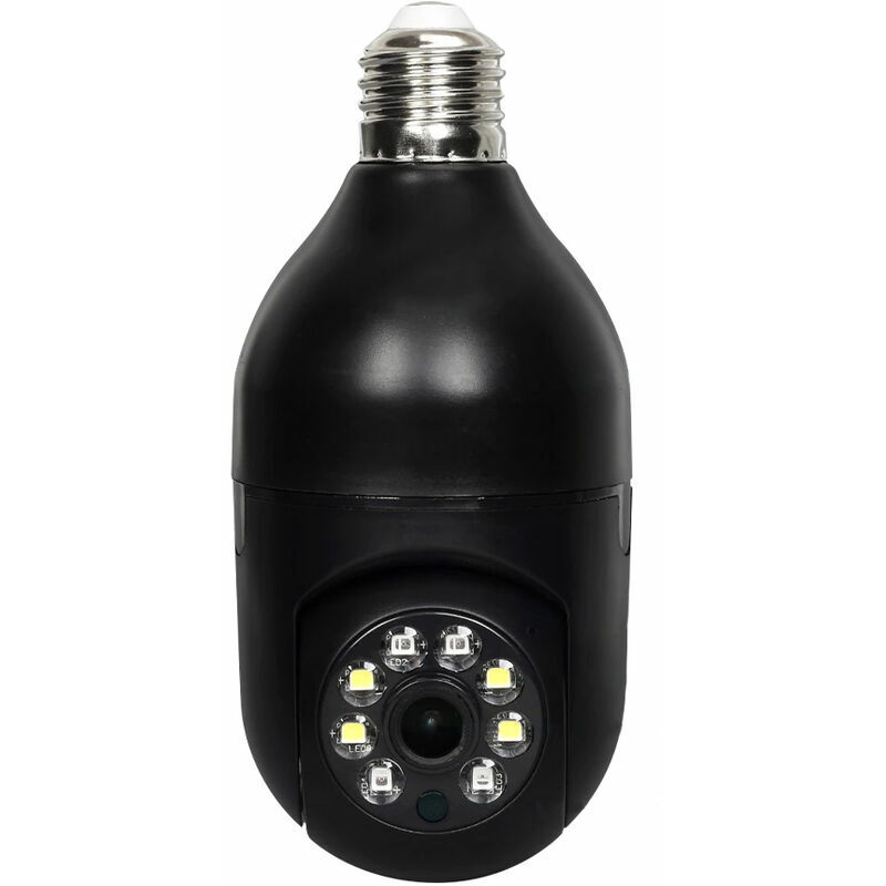 Hello Wifi 360 Panoramic Bulb Camera, 1080p Wireless Home Security Camera, Night Vision, Áudio Bidirecional, Detecção De Movimento Inteligente