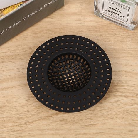 10-teiliges Set Für Haushaltsspülen Und Bodenabläufe, Anti-verstopfungsfilter Für Küchenabfälle, 9,8–1,5 Cm, Schwarz.