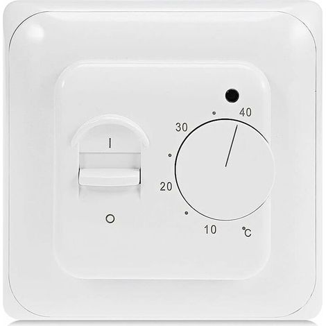 Green Mobility – Manueller Thermostat Für Elektrische Fußbodenheizung Mit Sonde, 220 V Ac, 16 A, Mechanischer Thermostatregler Für Fußbodenheizung