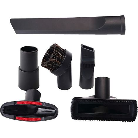 Green Mobility Staubsaugerzubehör, 6-teiliges Set Mit Staubsaugerdüsen, Bürsten Und Flachen Fugendüsen, Universelles Staubsaugerzubehörset, Passend Für Alle Marken (32 Mm X 35 Mm)