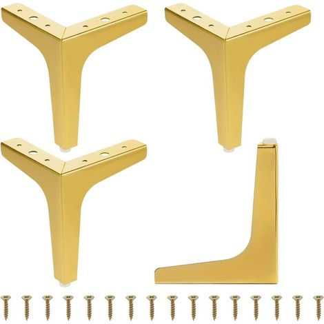 Green Mobility – Moderne Dreieckige Metallmöbelbeine, Diy-tischbeine, Stahl Für Couchtisch, Esstisch, Schrank, Nachttisch, Stühle, Kleiderschrank Und Sofa, 4 Stück (15 Cm)