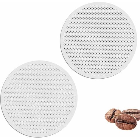 Green Mobility – 2 Stück Feine Metall-kaffeefilter, Edelstahl-netzfilter, Waschbare Und Wiederverwendbare Kaffeefiltermatte, Geeignet Für Kaffeemaschinen