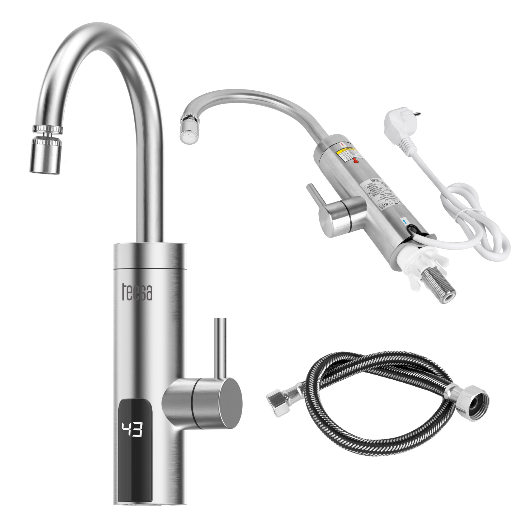 Durchlauferhitzer, Wasserhahn, Küchenarmatur Aus Metall, Teesa