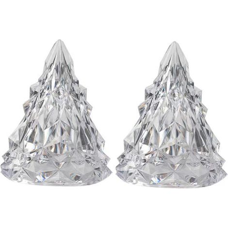 Kristall-eisberg-förmige Led-nachttischlampe, Dekorative Schreibtischlampe, 2er-set (bunt)