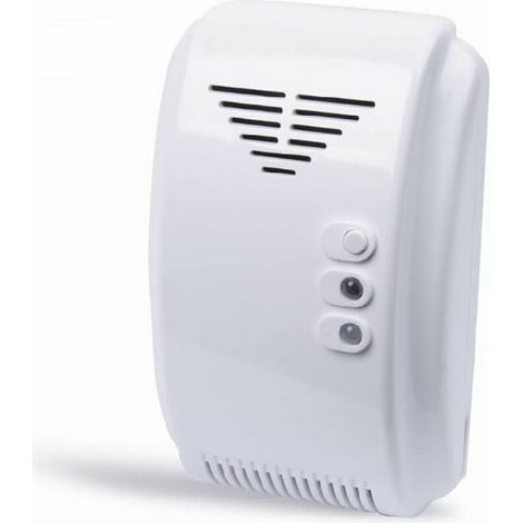 Gaswarngerät, 12-v-gaswarnsensor Mit Alarmfunktion Für Propan, Butan, Flüssiggas (lpg), Erdgas, Wohnmobil, Transporter, Weiß