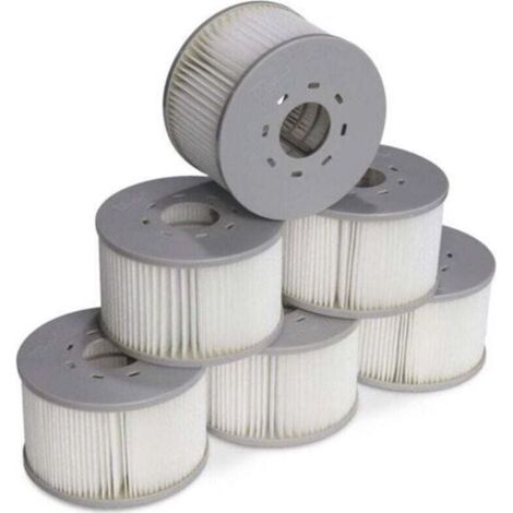 Green Mobility – 6er-pack Filter Für Mspa V2 Aufblasbare Whirlpools. Ø 106 Cm – 6 Ersatzfilterkartuschen Für Mspa Aufblasbare Whirlpools