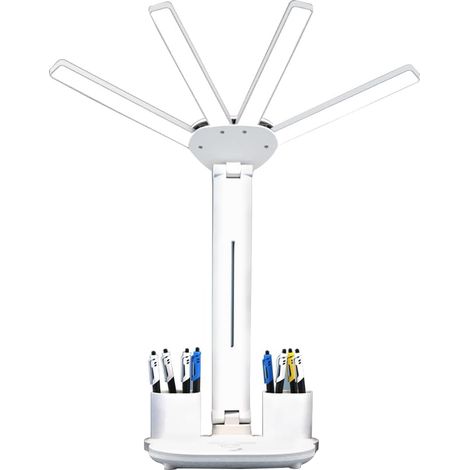 Faltbare Led-schreibtischlampe, Einstellbare Helligkeit, Mit Stifthalter, 3 Helligkeitsstufen, Usb-ladeanschluss