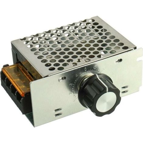 4000w Haute Puissance Scr Régulateur De Tension Électronique 220v Ac Moteur Régulateur De Vitesse Gradateur Thermostat--