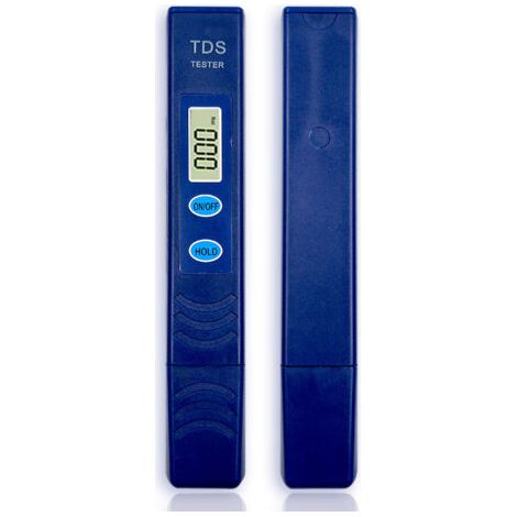 Tds-wassertester, Trinkwassertester, Wasserqualitätstester 0–9990 Ppm, Tragbarer Trinkwassertester, 2er-pack, Dunkelblau