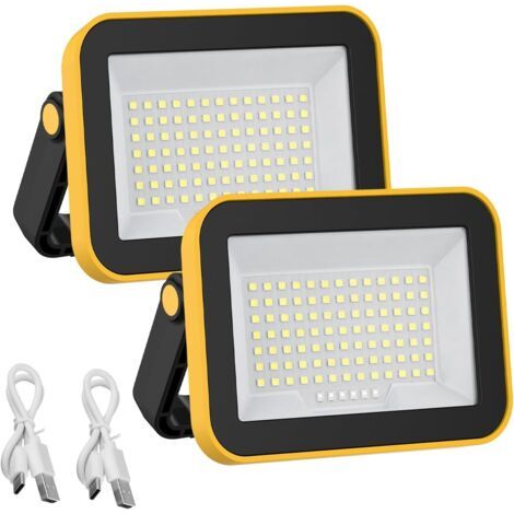 Wiederaufladbare Led-arbeitsleuchte, Tragbare Usb-led-arbeitslampe Mit 4000-mah-akku Und 5 Modi Für Camping, Baustelle, Garage, Werkstatt [energieklasse A+]