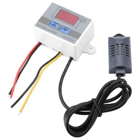 Bunthaus Contrôleur D\'humidité Numérique Hygromètre Xh-w3005 Régulateur Capteur D\'humidité De La Température 099% Hr 12v / 24v / 220v (220v)