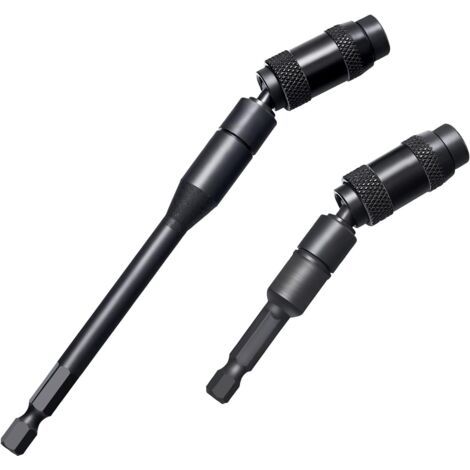 Bunthaus Lot De 2 Porte-forets Pivotants Magnétiques, Porte-embout Hexagonal, Support D'Embout Pour Espaces Étroits Ou Coins