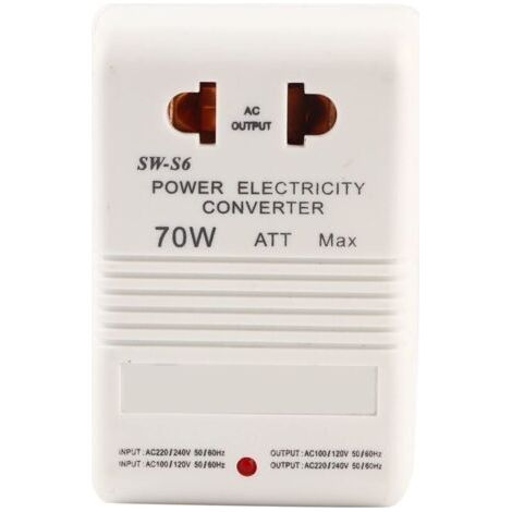 Bunthaus 70w 110v / 120v À 220v / 240v Convertisseur De Tension, Adaptateur De Élévateur/inverseur (fiche Standard Cn)