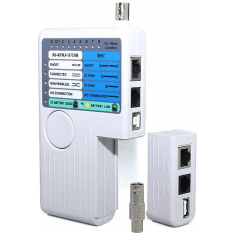 Bunthaus Testeur De Câbles Réseau Rj11 Rj45 Usb Bnc Pour Câble Suivi Utp Stp Lan
