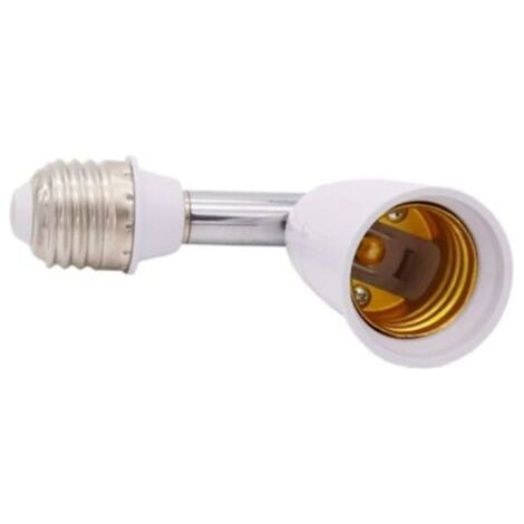 Bunthaus Universel E27 À E27 Support De Lampe Étendu 180 Degrés Tube Rotatif Led Ampoule Extension Support De Lampe Tête Conversion Prise （1 Pièces）