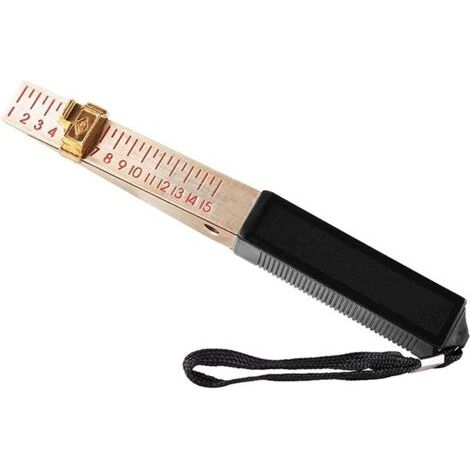Bunthaus Jauge D'Épaisseur Métrique Portable. Jauge D'Épaisseur Vernier En Forme De Coin 1-15mm. Outil De Mesure De La Planéité D'Inspection Pour L'Ingénierie De La Maison(0.5mm)