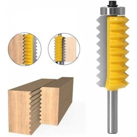 Bunthaus Fraise Pour Dfonceuse, Affleureuse Et Toupie,8 Mm Shank Panneau Surlev V Bits Joint Entures Colle Fraise For Bois Tenon Boiseries Cne Tenon Fraisage Tenoning Machine (size : 8 X 55)