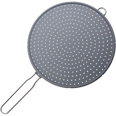 Bunthaus Silicone Splash Guard Pan Silicone Splatter Screen Cover Passoire Splatter Cuisson Pour Couvercles Universels