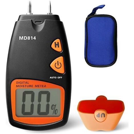Bunthaus 4 Pin Digital Firewood Moisture Meter Digital Moisture Meter With Lcd Display, Measuring Range 5%-40%, Accuracy: +/-1%