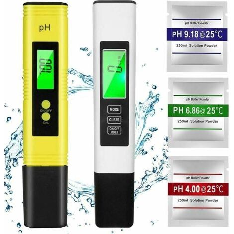 Bunthaus Ph-mtre,ph Mtre,tds&ec Mtre Temprature, 4 En 1 Ph Testeur De Qualit De L\'eau Avec Cran Lcd Auto-calibration Test Pour Piscine, Aquarium, La Nourriture
