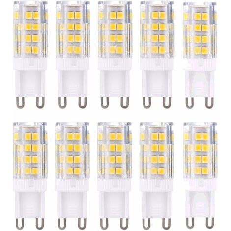 Bunthaus G9 Led Lampe Ampoules, Blanc Chaud 3000k 5w G9 Led Ampoule Lumiere Équivalent Aux Ampoules Halogènes De 40 W 420 Lumens Not Dimmable, Lot De 10 [classe Énergétique A+]