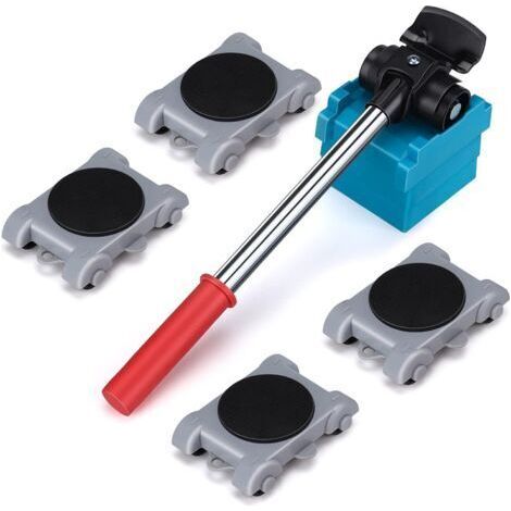 Bunthaus Leve Meuble Roulettes Pour Meubles Lourd Ensemble De 8 Pièces Kit Deplacement Meuble, Deplace Meuble Lourd Sans Effort, Patins Rotatifs À 360 Degrés, Charge Maximale 150kg