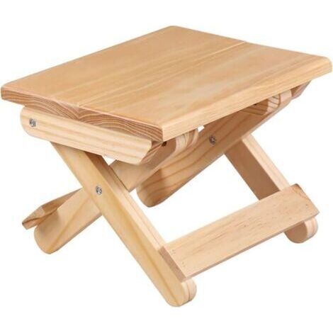 Bunthaus Marchepied Pliable En Bois Massif Pour La Maison, Les Jeux, La Pêche Et Le Jardin, 24 X 19 X 17,8 Cm