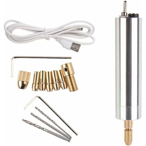 Bunthaus Mini Perceuse Électrique Usb Rechargeable En Résine - Stylo De Gravure Sans Fil - Outil De Polissage(0.5-3.2mm)