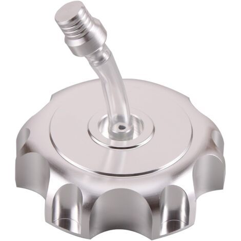 Bouchon De Réservoir D'Essence Cnc De Remplacement Pour Quad, Moto Tout-terrain Et Pit Bike Taotao Roketa Apollo Ssr 50cc, 70cc, 110cc, 125cc Et 150cc (argenté)