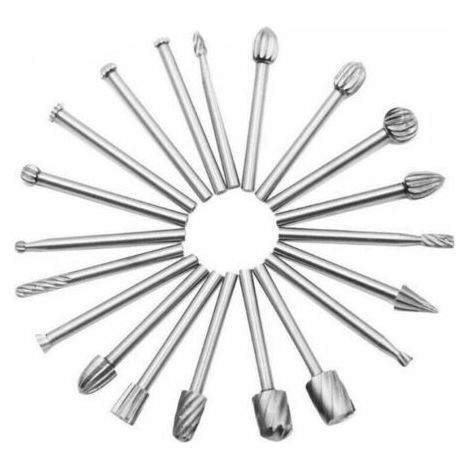 Bunthaus Rotary Cutter 20pcs Fräser Hss Fräser Holz Holz Fräswerkzeug Mit 3mm Schaft Für / Zubehör Drehwerkzeug Für Heimwerker Zimmerei, Gravur