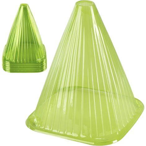 Bunthaus Lot De 10 Chapeaux Pour Plantes Vert Protection Des Plantes Contre Les Intempéries & Les Animaux Cloche De Plantes En Pvc Capot De Protection Pour Plantes