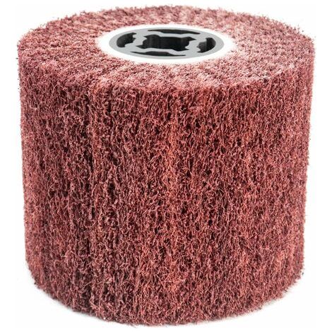 Bunthaus Brosse Abrasive Brosse En Fibre Synthétique Pour Rénovateur Extérieur, Ø120x100x19mm, Grain 60