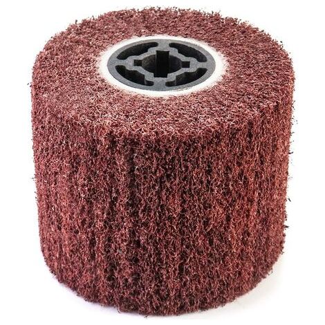 Bunthaus Brosse Abrasive Brosse En Fibre Synthétique Pour Rénovateur Extérieur, Ø120x100x19mm, Grain 80