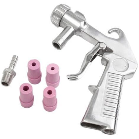Bunthaus Kit De Pistolet De Sablage Pneumatique Kit De Sablage Pistolet De Sablage + 4 Buses + Connecteur