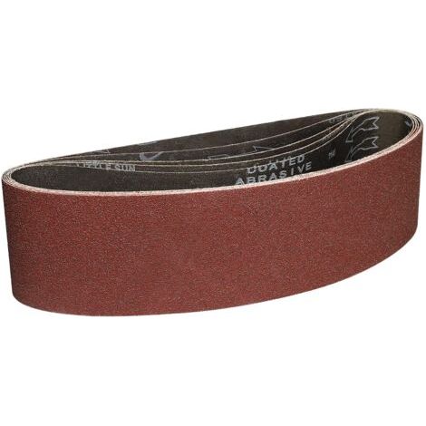 Bunthaus Bandes Abrasifs 100x915 Mm-5 Pièces De 60 Grain Bande Ponceuse Pour Ponçage Et Polissage Avec Ponceuse À Bande Portable