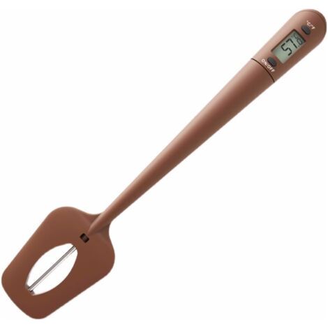 Thermomètre Pour Sauces De Cuisine Spatule À Bonbons De Cuisine Portable Avec Agitateur En Un, Nylon + Silicone, Idéal Pour Le Chocolat, Les Crèmes, Les Sauces Et Les Sirops