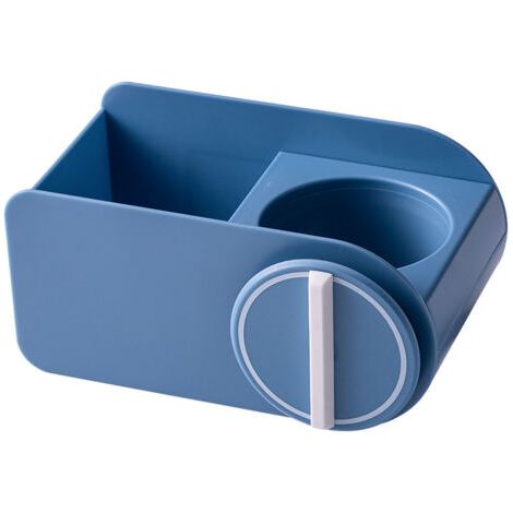 Bunthaus Support Pour Sèche-cheveux, Poinçonnage Gratuit, Salle De Bains, Toilettes, Support Pour Sèche-cheveux, Support De Rangement Mural（bleu）