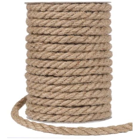 Bunthaus Ficelle Jute Naturelle 10mm 15m Fil De Jute Naturel Corde De Jardin Pour Chat Griffoir, Jardinage, Travaux Manuels Décoratifs (marron)