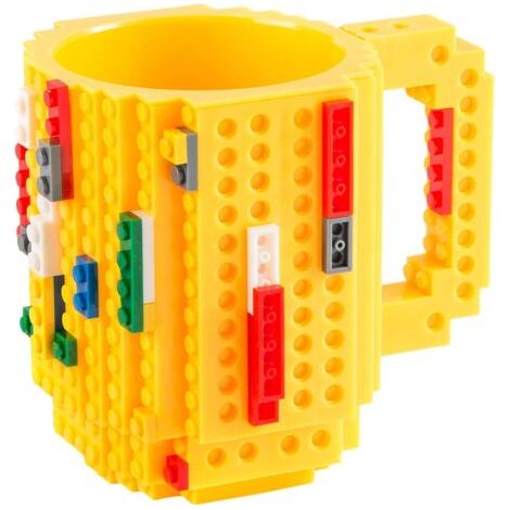 Bunthaus Build On Brick Mug Tasse À Café En Briques - Tasse En Briques De Construction Tasse À Café 350ml (jaune)