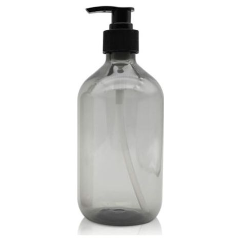 Bunthaus 500ml Distributeurs De Savon (gris), Flacon Pompe À Pression En Plastique Vide, Rechargeable, Pour Huiles Essentielles, Lotions, Shampoings Et Aprèsshampoings