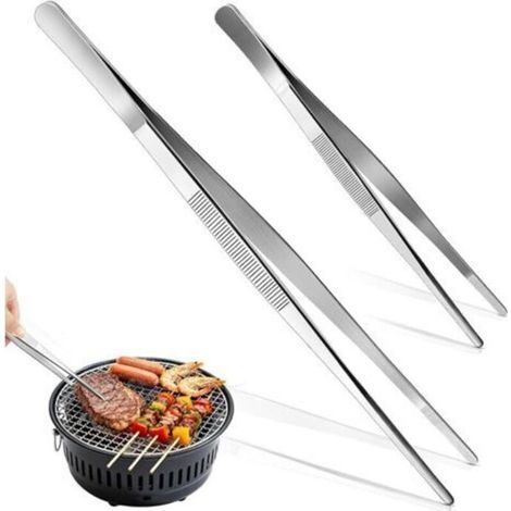 2 Pièces Pince Cuisine 30 Cm Et 20 Cm, Pince Cuisine Inox Professionnel, Pince De Cuisine Pour Cuisiner Griller Et Cuire