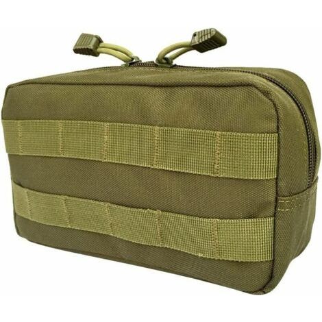 Bunthaus Poches Pour Sac À Dos Poche Portable Sac Outil Premier Secours Molle Utilitaire Fermeture À Glissière Housse Étanche - Vert