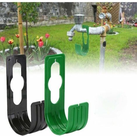 Crochet De Tuyau D'Arrosage Support De Tuyau De Voiture Support De Tuyau En Plastique Antirouille Fixé Au Mur Pour Tuyau D'Arrosage, Ensoleillé
