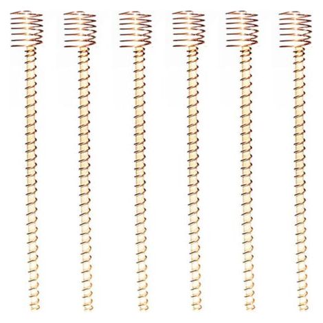 Bunthaus Lot De 6 Piquets D'Antenne De Jardinage En Cuivre De 30,5 Cm Pour Plantes D'Intérieur Et D'Extérieur, Fruits, Légumes, Support D'Antenne De Culture Électrique